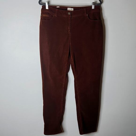 Chico's Corduroy Pants Size 2/L Brown - Picture 1 of 8